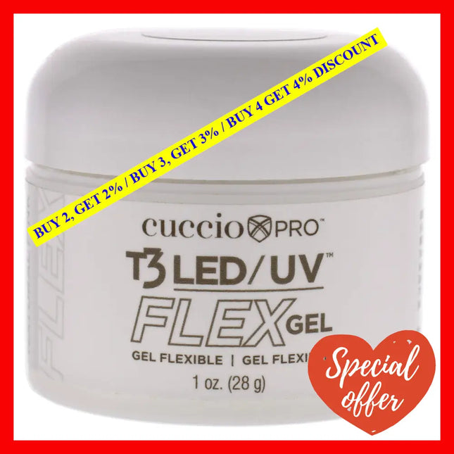 T3 Led-Uv Flex Gel - Natural Pink By Cuccio Pro For Women 1.0 Oz Nail