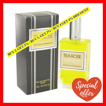 Tea Rose By Perfumers Workshop For Women - 4 Oz Edt Spray