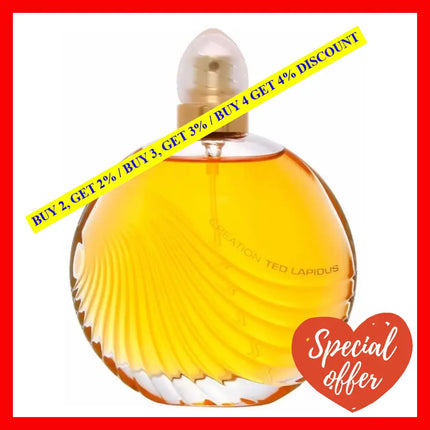 Ted Lapidus Creation For Women Eau De Toilette Ml Spray 3.4 Oz / 100