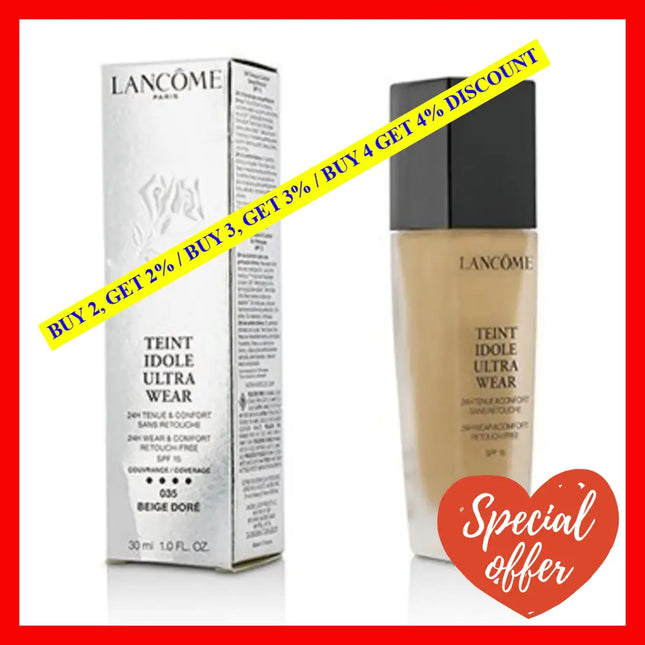 Teint Idole Ultra 24H Wear & Comfort Foundation Spf 15 - # 035 Beige Dore By Lancome For Women 1 Oz