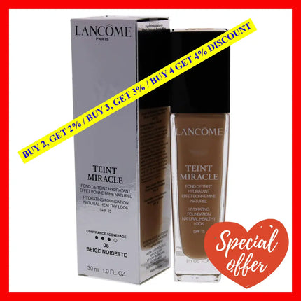 Teint Miracle Hydrating Foundation Spf 15 - # 05 Beige Noisette By Lancome For Women 1 Oz