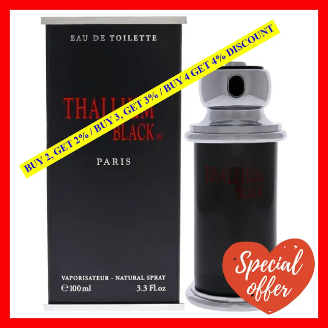 Thallium Black By Jacques Evard For Men - 3.3 Oz Edt Spray