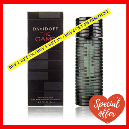 The Game By Davidoff For Men - 3.4 Oz Edt Spray
