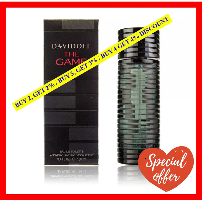 The Game By Davidoff For Men - 3.4 Oz Edt Spray