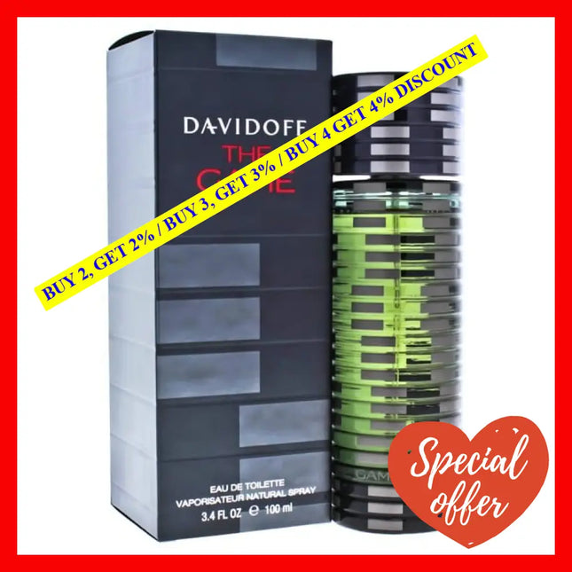 The Game By Davidoff For Men - 3.4 Oz Edt Spray