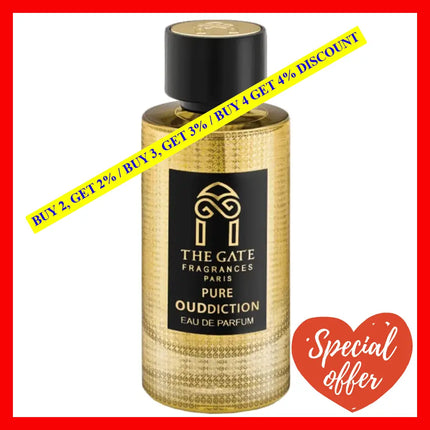 The Gate Fragrances Paris Pure Ouddiction 3.4 Oz - 100Ml Eau De Parfum Oz / 100 Ml