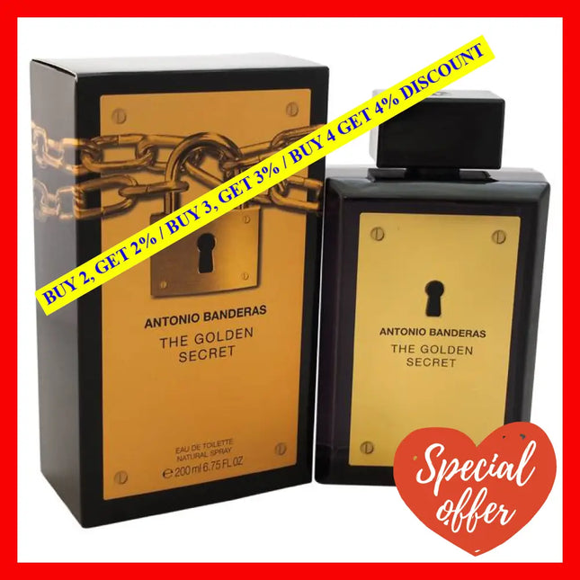 The Golden Secret By Antonio Banderas For Men - 6.75 Oz Edt Spray