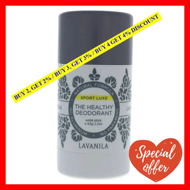 The Healthy Deodorant - Sport Luxe By Lavanila For Women 2.2 Oz Stick