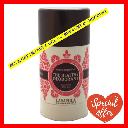 The Healthy Deodorant - Vanilla Grapefruit By Lavanila For Women 2 Oz Stick