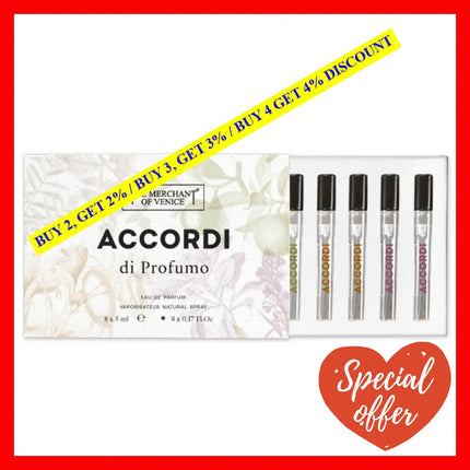 The Merchant Of Venice Accordi Di Profumo Trial Kit 8X5Ml Eau De Parfum Vials