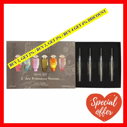 The Merchant Of Venice Murano Collection Trial Kit 6X5Ml Eau De Parfum Vials