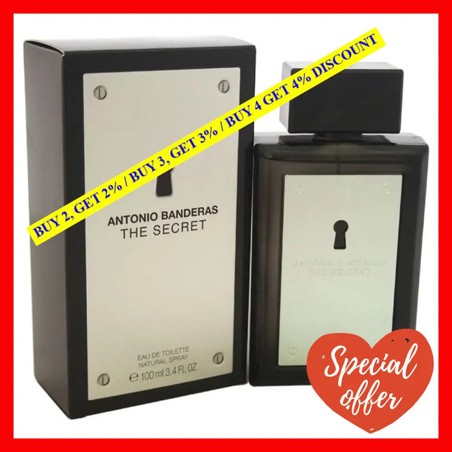 The Secret By Antonio Banderas For Men - 3.4 Oz Edt Spray
