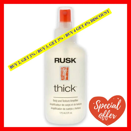 Thick Body And Texture Amplifier By Rusk For Unisex - 6 Oz Hair Spray