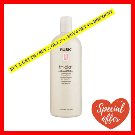 Thickr Thickening Shampoo By Rusk For Unisex - 33.8 Oz