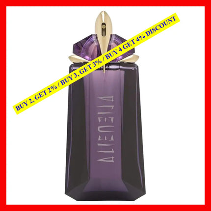 Thierry Mugler Alien For Women Eau De Parfum 3 Oz 90 Ml Refillable Spray