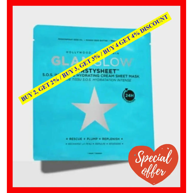 Thirstysheet Intensive Hydrating Cream Sheet Mask By Glamglow For Unisex - 1 Pc