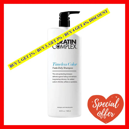 Timeless Color Fade-Defy Shampoo By Keratin Complex For Unisex - 33.8 Oz