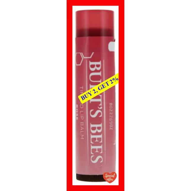 Tinted Lip Balm - Rose By Burts Bees For Unisex 0.15 Oz