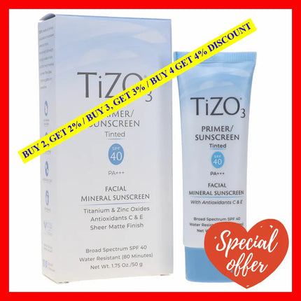 Tizo 3 Facial Mineral Sunscreen Tinted Spf 40 1.75 Oz