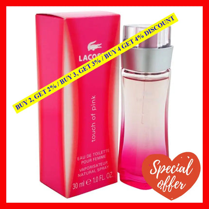 Touch Of Pink By Lacoste For Women - 1 Oz Edt Spray