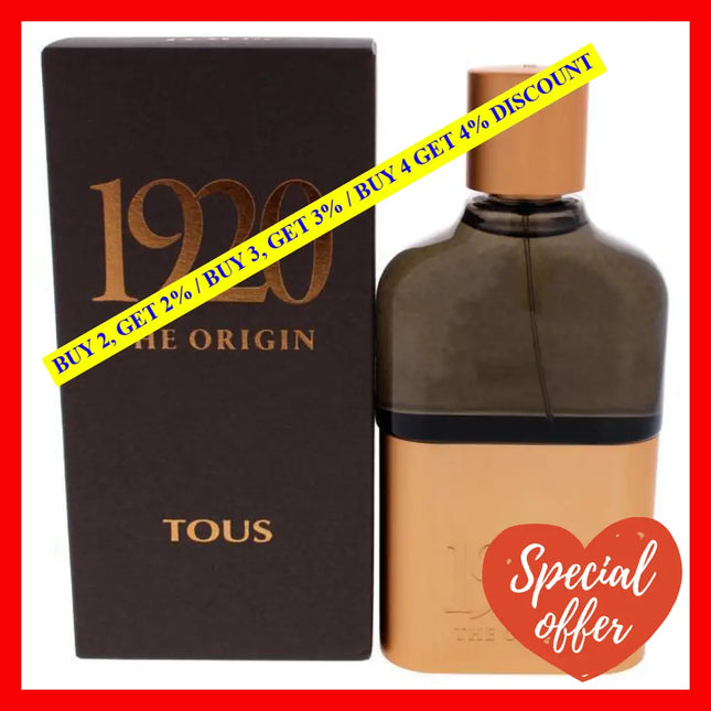 Tous 1920 The Origin By For Men - 3.4 Oz Edp Spray