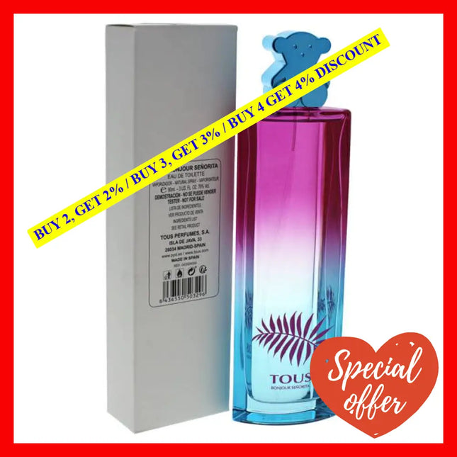 Tous Bonjour Se?Orita By For Women - 3 Oz Edt Spray (Tester)