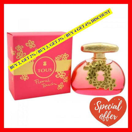 Tous Floral Touch Perfume Eau De Toilette Spray 3.4 Oz For Women