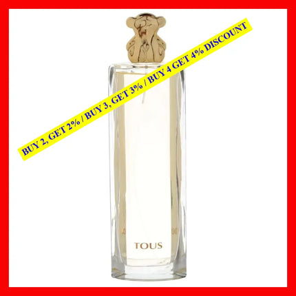 Tous Gold For Women Eau De Parfum 3 Oz 90 Ml Spray