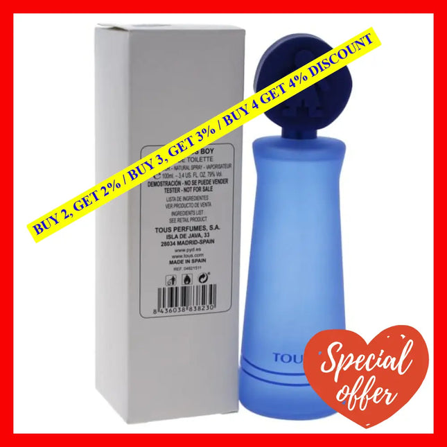 Tous Kids Boy By For - 3.4 Oz Edt Spray (Tester)