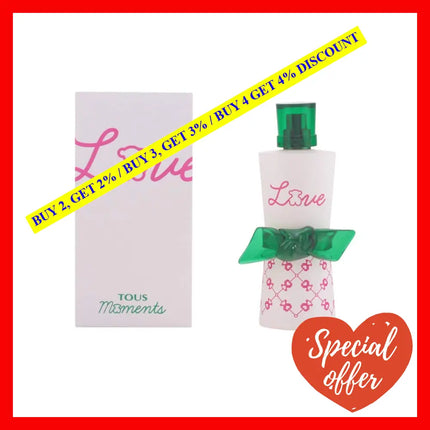 Tous Love Moments By For Women - 3 Oz Edt Spray