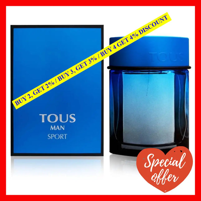 Tous Man Sport By For Men - 3.4 Oz Edt Spray