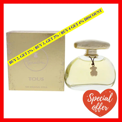 Tous Touch By For Women - 3.4 Oz Edt Spray