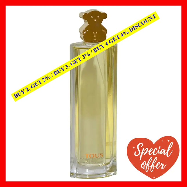 Tous Women For Eau De Parfum Tester 3 Oz 90 Ml Spray