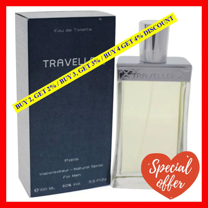 Traveller By Paris Bleu For Men - 3.3 Oz Edt Spray