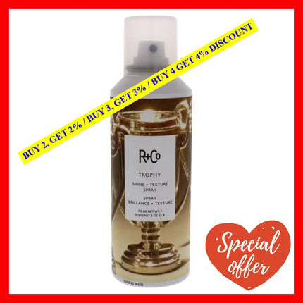 Trophy Shine Plus Texture Spray By R+Co For Unisex - 6 Oz
