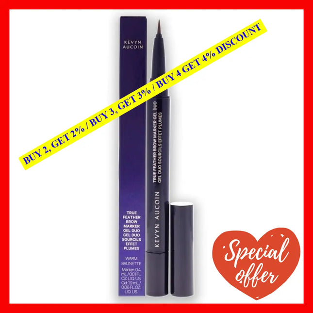 True Feather Brow Marker Gel Duo - Warm Brunette By Kevyn Aucoin For Women 0.06 Oz