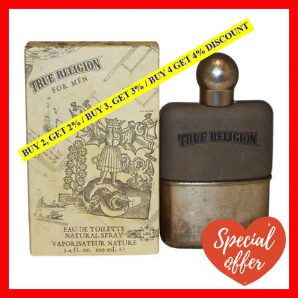 True Religion By For Men - 3.4 Oz Edt Spray