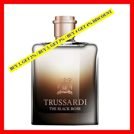 Trussardi The Black Rose Eau De Toilette Spray 3.4Oz - 100Ml