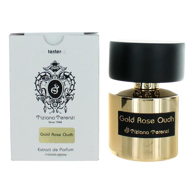 Gold Rose Oudh By Tiziana Terenzi, 3.3 Oz Extrait De Parfum Spray For Unisex Tester
