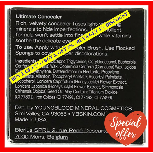 Ultimate Concealer - Deep By Youngblood For Women 0.1 Oz