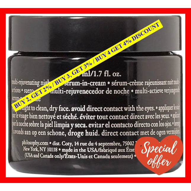 Ultimate Miracle Worker Night By Philosophy For Unisex - 1.7 Oz Serum