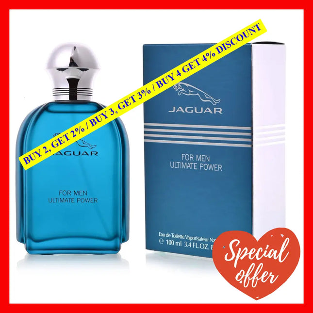 Ultimate Power By Jaguar For Men - 3.4 Oz Edt Spray