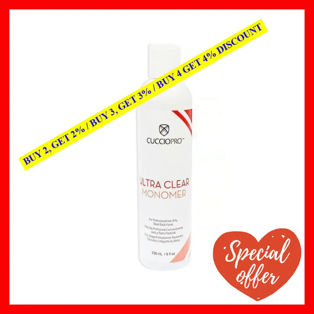 Ultra Clear Monomer By Cuccio Pro For Women - 8 Oz Nail