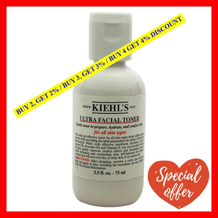 Ultra Facial Toner For All Skin Types By Kiehls For Unisex - 2.5 Oz