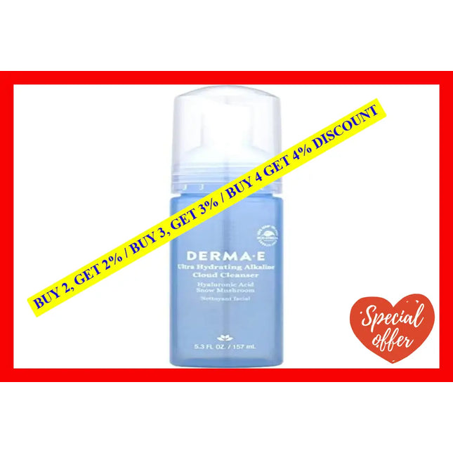 Ultra Hydrating Alkaline Cloud Cleanser By Derma-E For Unisex - 5.3 Oz