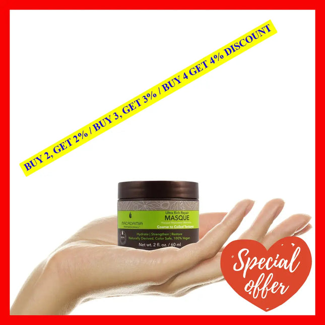 Ultra Rich Repair Masque By Macadamia Oil For Unisex - 2 Oz