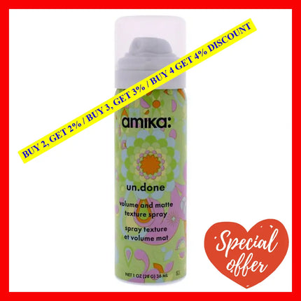 Un Done Volume And Matte Texture Spray By Amika For Unisex - 1 Oz Hairspray
