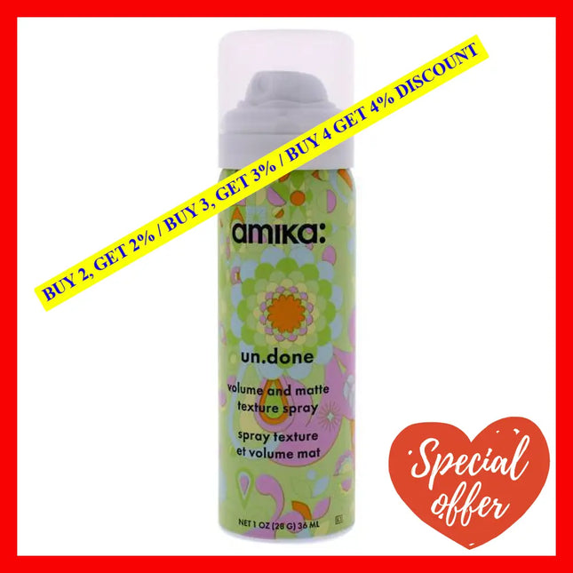 Un Done Volume And Matte Texture Spray By Amika For Unisex - 1 Oz Hairspray