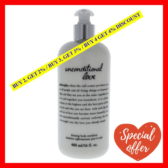 Unconditional Love Firming Body Emulsion By Philosophy For Unisex - 16 Oz