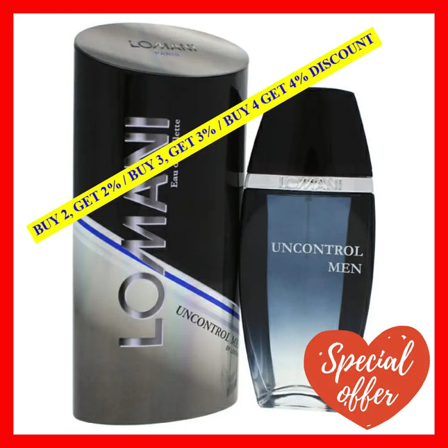 Uncontrol Men By Lomani For - 3.3 Oz Edt Spray